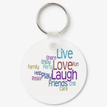 Live Love Laugh keychains