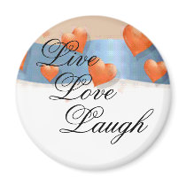 Live, Love, Laugh magnets