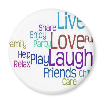 Live Love Laugh magnets