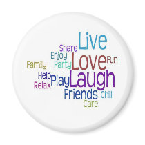 Live Love Laugh magnets