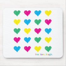 Live. Love. Laugh. mousepads