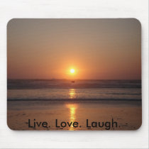 Live. Love. Laugh. mousepads