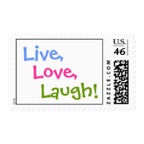 Live, Love, Laugh - postage
