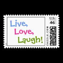 Live, Love, Laugh - postage