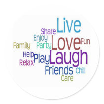 Live Love Laugh stickers