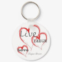 Live, Love, Laugh, Teague Brown keychains