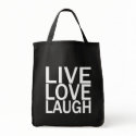 Live Love Laugh totebag