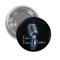 Live Love Listen - minibutton buttons