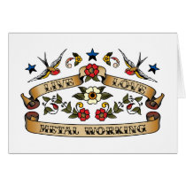 Live Love Metal Working cards by 1000suns Live Love Metal Working cards