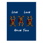 Live Love Monkey Post Card