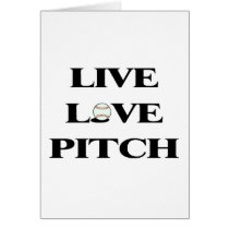 Live Love Pitch cards by TeeZazzle Live Love Pitch cards