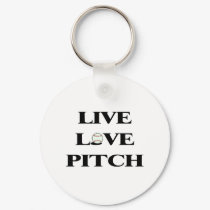 Live Love Pitch keychains