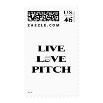 Live Love Pitch postage by TeeZazzle Live Love Pitch postage