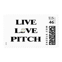 Live Love Pitch postage by TeeZazzle Live Love Pitch postage