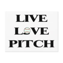Live Love Pitch postcards