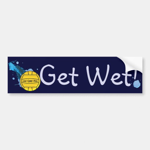 Live Love Polo - Water Polo Humor Bumper Sticker