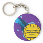 Live Love Polo - Water Polo Keyring keychains