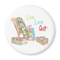 Live..Love..Quilt Fridge Magnets