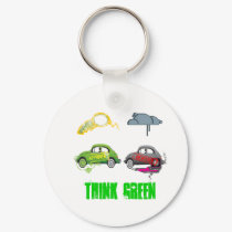 Live Love Recycle Green Customizable keychains