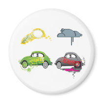 Live Love Recycle Green Customizable magnets