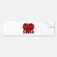 Live Love Salsa Bumper Sticker