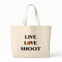 Live Love Shoot (Basketball) Canvas Bags