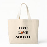 Live Love Shoot (Basketball) Canvas Bags
