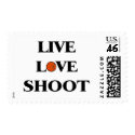 Live Love Shoot (Basketball) postage by CelebrationZazzle Live Love Shoot (Basketball) postage