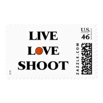 Live Love Shoot (Basketball) postage