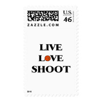 Live Love Shoot (Basketball) postage by CelebrationZazzle Live Love Shoot (Basketball) postage