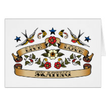 Live Love Skating Greeting Card