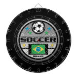 Live Love Soccer Brazil Dartboard With Darts