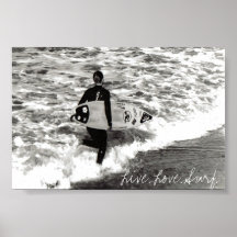 Live. Love. Surf. Print