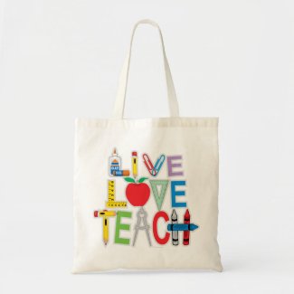 Live Love Teach bag