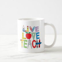 Live Love Teach Mugs