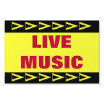 Live Music yard signs