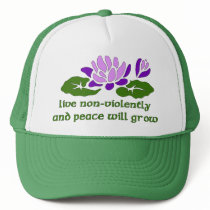 Live Non-Violently hats by orsobear Live Non-Violently hats