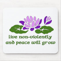 Live Non-Violently mousepads by orsobear Live Non-Violently mousepads