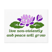 Live Non-Violently postcards by orsobear Live Non-Violently postcards