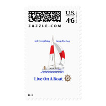 Live On A Boat Stamps