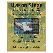 Live on Stage Grunge Music Flyer by ZazzleFlyers Live on Stage Grunge Music Flyer