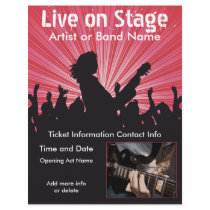 Live on Stage Music Flyer