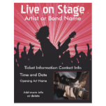 Live on Stage Music Flyer