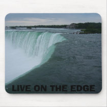 LIVE ON THE EDGE mousepads by momgoneawol LIVE ON THE EDGE mousepads