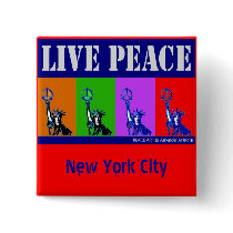 LIVE PEACE BUTTONS by markusnyc LIVE PEACE BUTTONS