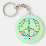 Live Peace Keychain