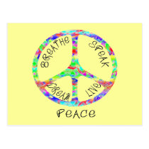 Live Peace Postcards