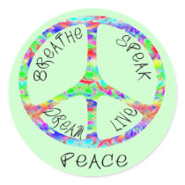 Live Peace Stickers