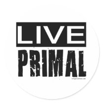 live primal / paleo diet sticker