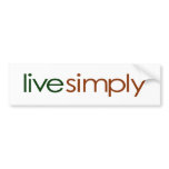 Live Simply Bumper Sticker